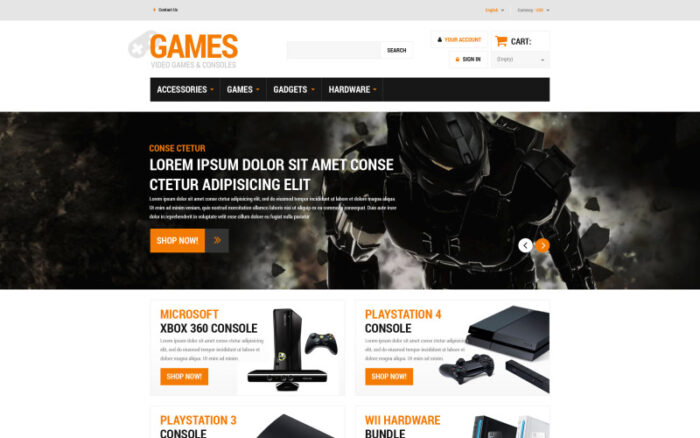 Gaming Board PrestaShop Theme