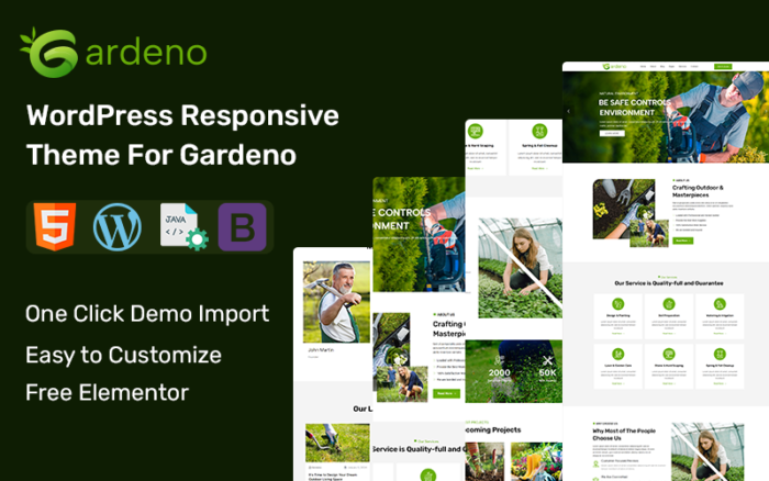 Gardeno-Landscape Gardening WordPress Theme