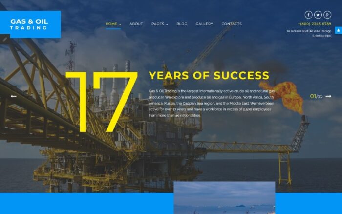 Gas & Oil Trading Joomla Template