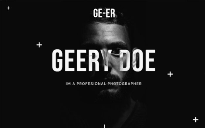 Ge-eR - Multipurpose Portfolio Landing Page Template