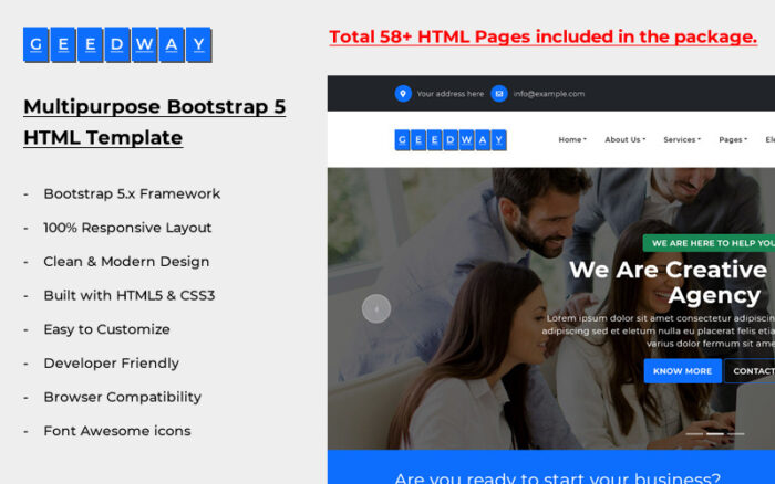 Geedway - Multipurpose Bootstrap 5 HTML Template Website Template