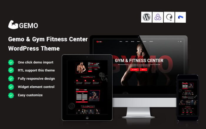 Gemo - Gym & Fitness Center WordPress Theme