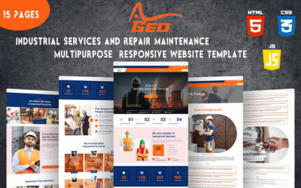 Geo - Industrial Services and Repair Maintenance Multipurpose Responsive Website Template