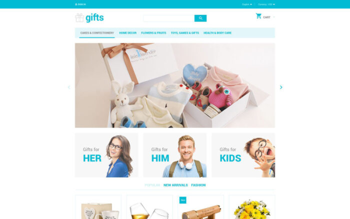 Gifts PrestaShop Theme