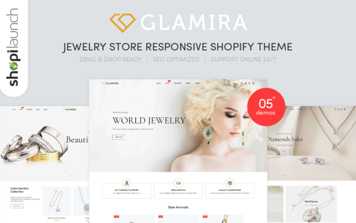 Glamira - Jewelry Store Responsive Shopify Theme