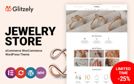 Glitzely Jewelry and Diamond WooCommerce Theme