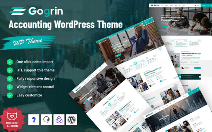 Gogrin - Accounting Responsive WordPress Theme