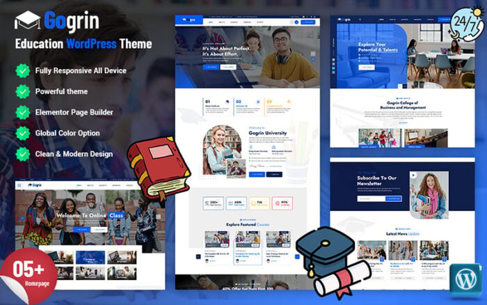Gogrin - Education WordPress Theme