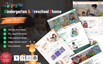 Gogrin - Kindergarten & Preschool WordPress Theme