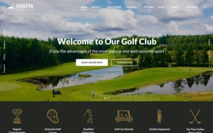 Golfix - Golf Club Multipage HTML Website Template