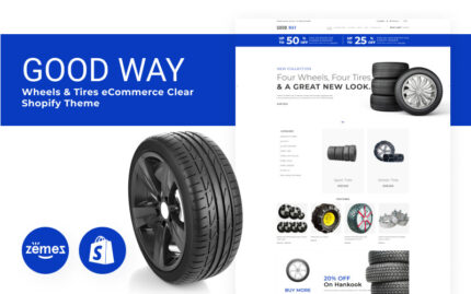 Good Way - Clean Shopify Wheels & Tires eCommerce Theme Shopify Theme