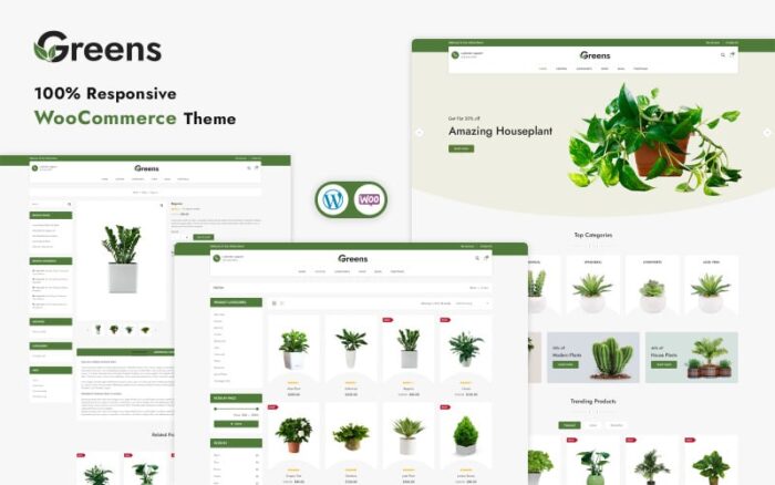 Greens - Responsive WooCommerce Template WooCommerce Theme