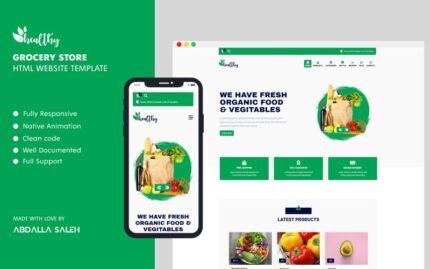 Grocery Store - [no framework] HTML Website Template Landing Page Template