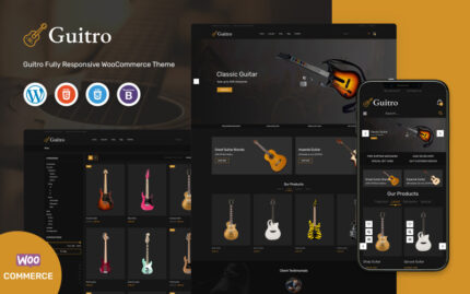 Guitro - Music WooCommerce Template WooCommerce Theme