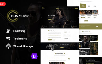 Gun Shop HTML Template Website Template