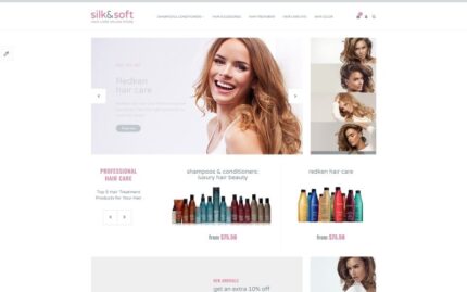 Hair Salon Responsive OpenCart Template