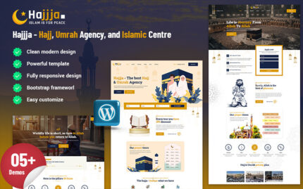 Hajjja - Hajj, Umrah Agency, and Islamic Centre WordPress Theme