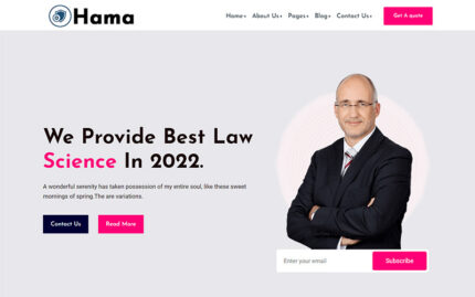 Halom - Lawyer, Attorney & Law Office WordPress Theme