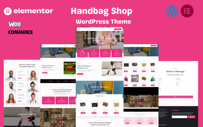 Handbag Shop WooCommerce Elementor WordPress Theme