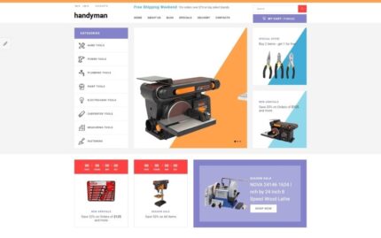 Handyman - Responsive Tools Store OpenCart Template