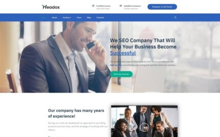 Headox - Consulting Services Multipurpose WordPress Elementor Theme WordPress Theme