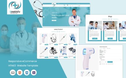 Healthify Web : Responsive HTML Template for Hospital and Medical Equipment Sales Website Template