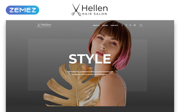 Hellen - Hair Salon Classic Multipage HTML5 Website Template