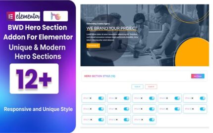 Hero Section WordPress Plugin For Elementor