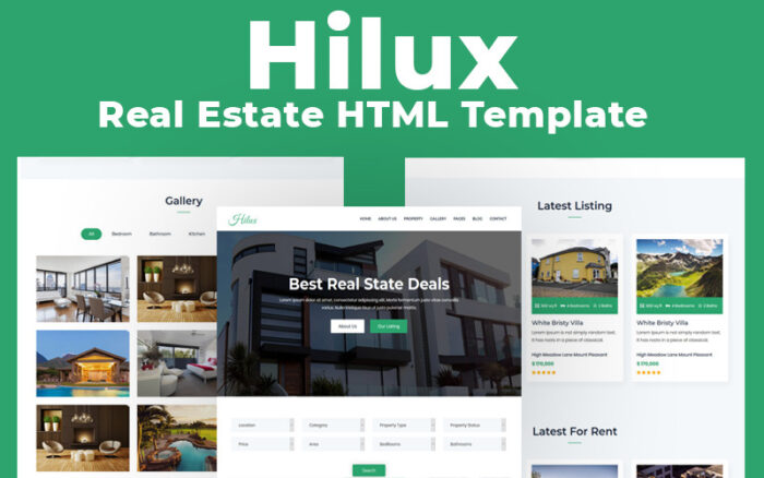 Hilux - Real Estate HTML Template Website Template