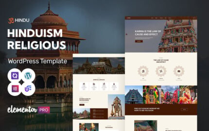 Hindu - Hinduism Religious And Spiritual Worship WordPress Elementor Theme WordPress Theme