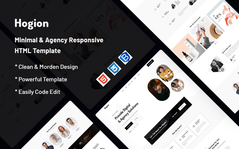 Hogion – Minimal & Agency Website Template