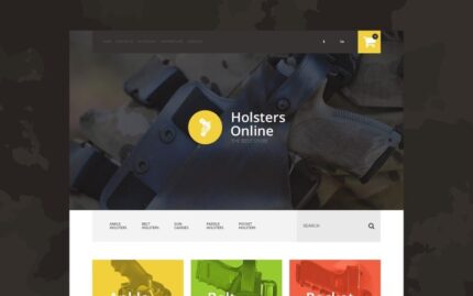 Holsters Online Store OpenCart Template