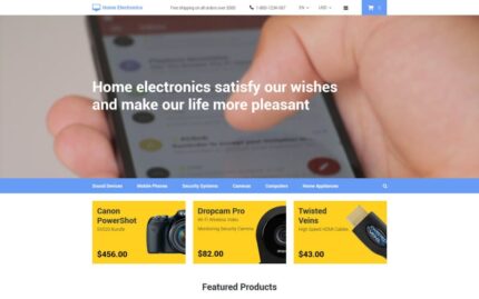 Home Electronics OpenCart Template