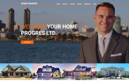 Home Progres - Real Estate Landing Page Template