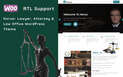 Horsa - Law Firm and Attorney Theme WordPress Theme