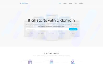 Hostious - Hosting Multipage Modern Joomla Template