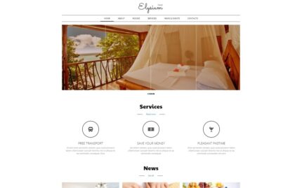 Hotels Motels Joomla Template