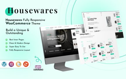 Housewares - Kitchen and Crockery WooCommerce Elementor Theme WooCommerce Theme