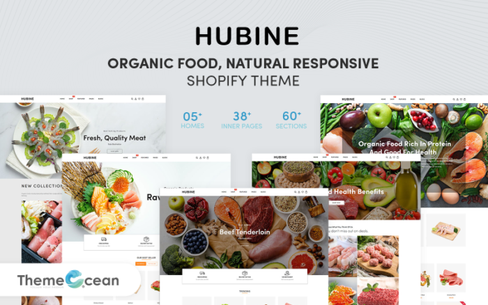 Hubine - Organic Food, Natural Responsive Shopify Theme