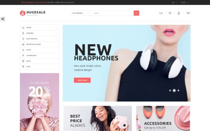 Hugesale - All Purpose Store PrestaShop Theme