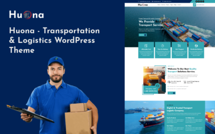 Huona - Transportation & Logistics Multipurpose WordPress Theme