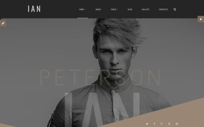 Ian Peterson Joomla Template