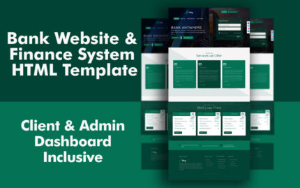 IfnyBank - Bank Website and Multipurpose Finance System HTML5 Template Admin Template