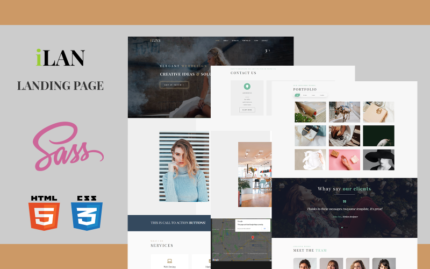 ILAN - HTML Landing Page Template