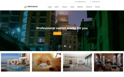 Immovables - Clean Real Estate Responsive HTML5 Website Template