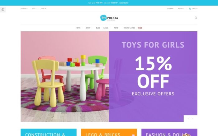 Impresta - Kids Store PrestaShop Theme