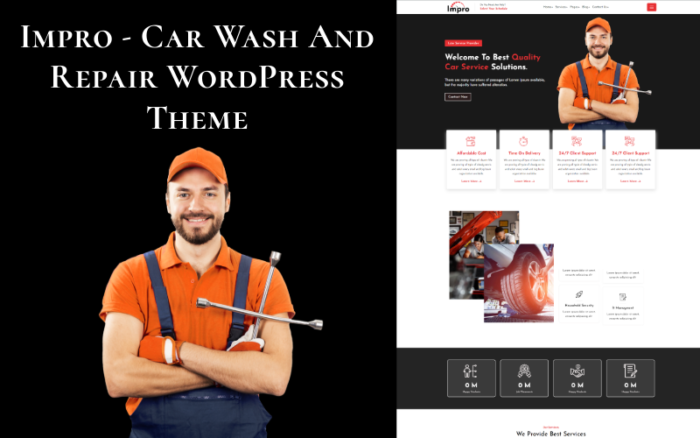 Impro - Car Wash And Repair WordPress Theme