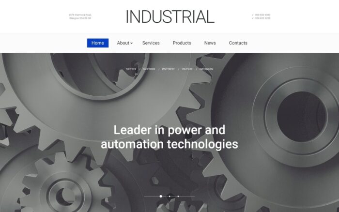 Industrial Technology Website Template