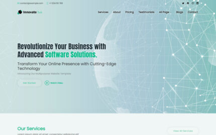 InnovateTech - Technology & It Solution Multipurpose Website Template