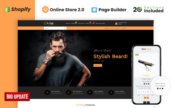 Instyle Hair Art Store Shopify Theme